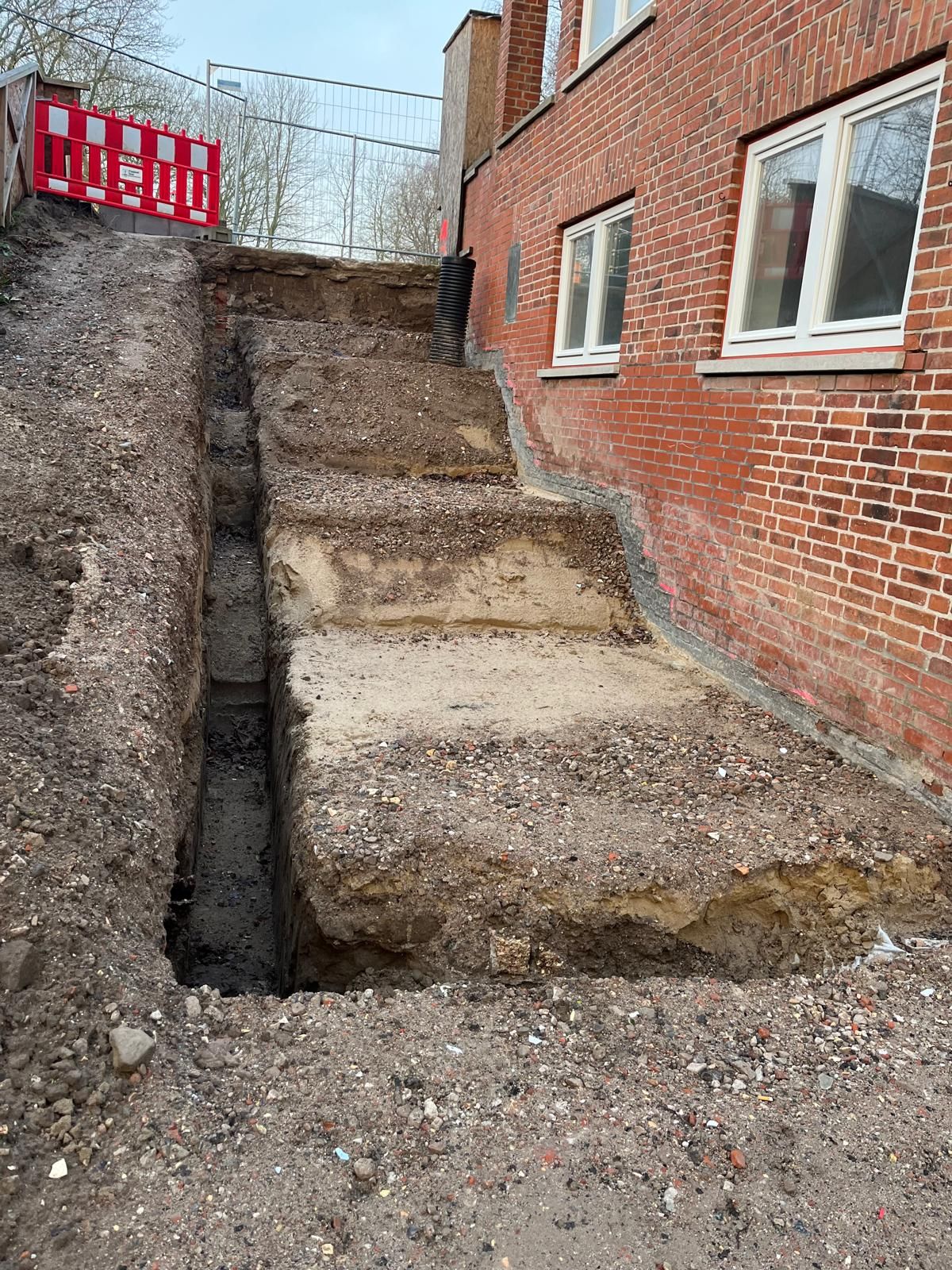 Unterbau der Außentreppe